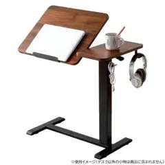 【未使用】昇降式サイドテーブル 幅70ｘ奥行40ｘ高さ66～104cm ガス圧