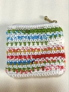 カラフルファスナーポーチ　ハンドメイド　Bレッド