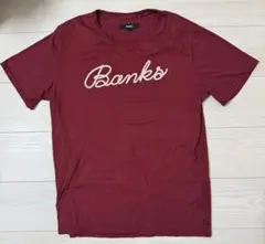 Banks バーガンディ Tシャツ M バンクス