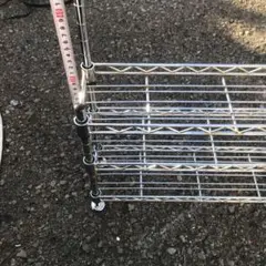 スチールラック 4段 シルバー