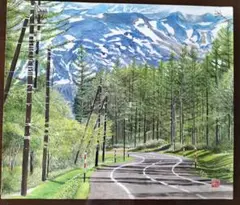 風景画 水彩画 自然　F10号サイズ