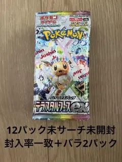 テラスタルフェス　12パック（1box +バラ2パック）　新品未開封　未サーチ
