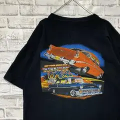 USA製90sヴィンテージTシャツ！シングルステッチ　ブラック半袖古着L710