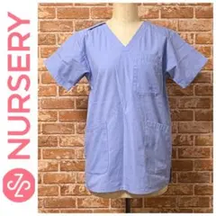 ナースリースクラブ(男女兼用) サックス SSサイズ 医療用 白衣 看護 介護