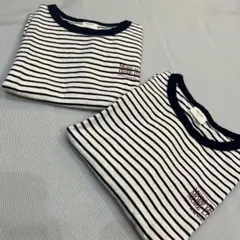 【新品未使用】韓国服 digreen ボーダーTシャツ S M 2点セット