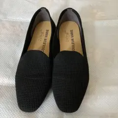 黒フラットパンプス