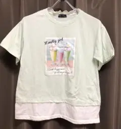 metiy metiy アイスクリームプリント半袖 Tシャツ サイズ160