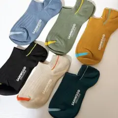SAMWOOD ショートソックス 6色セット　約19cm