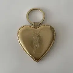 YSL ゴールド ハート型キーホルダー