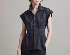 美品　LOEFF ロエフ　CTN ブロード YK ウィング レギュラー シャツ