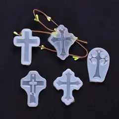 シリコン十字架型モールド5種セット
