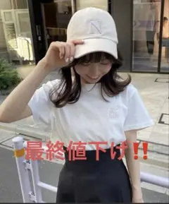 【最終お値下げ】NICE CLAUP ナイスクラップ 刺繍ロゴ 半袖Tシャツ