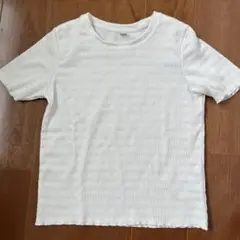 UNIQLO ホワイト Tシャツ 120 ＋ネイビーシャツ2枚セット