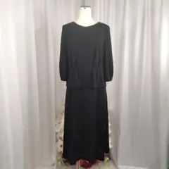 【美品】9号　夏　手洗い可能　東京ソワール　冠婚葬祭　ワンピース