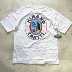 新品未使用タグあり HINANO TAHITI ヒナノタヒチTシャツ 白 M