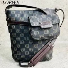 【極美品】LOEWE ロエベ アナグラム PVC ショルダー ネイビー 紺