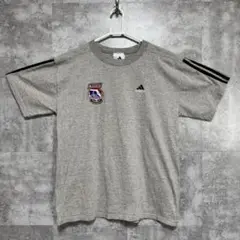 90s adidas USユースサッカー　Tシャツ　グレー　L