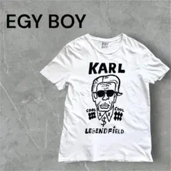 【美品】EGY BOY カールラガーフェルド Tシャツ ホワイト L