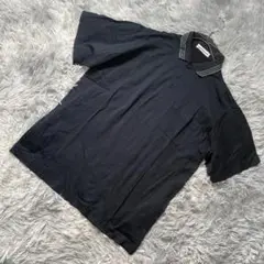 PIERRE BALMAIN メンズ ポロシャツ 黒 Mサイズ 半袖 綿100%