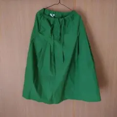 値下げ新品!タグ付きSOの緑 フレアスカート ゴムウエスト
