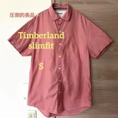 圧倒的美品✨Timberland slimfit 半袖シャツ　Sサイズ