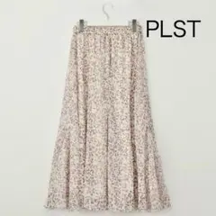 PLST「シフォンフラワースカート」