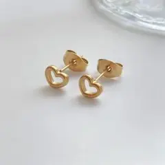 P60　ミニハート　ピアス サージカルステンレス