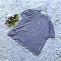 ✨良品✨ (M) 半袖Tシャツ プリント クルーネック プルオーバー スリット