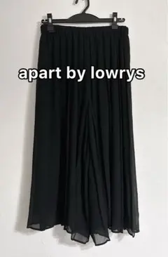 【apart by lowrys】スカンツ/ガウチョ/プリーツ/パンツ/黒