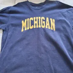 MICHIGAN プリント ネイビー Tシャツ