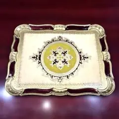 イタリア製 フィレンツェウッド 装飾 トレイ