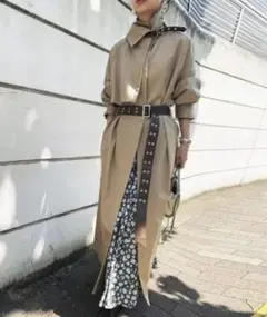 ASYMMETRY STAND COLLAR COAT