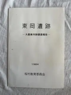 ● 東岡遺跡 九重廃寺跡調査報告 1984 出土遺物 考古学 古本 古墳