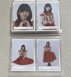 櫻坂46　森田ひかる「小林由依卒業コンサート」赤衣装　コンプ　生写真