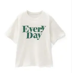 GRL ロゴプリントTシャツ オフホワイト　F