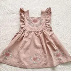 cottoli コトリ　ワンピース　女の子　80cm フリル　　ハート