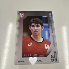 バレーボールトレーディングカード2025 西山大翔 生写真カード