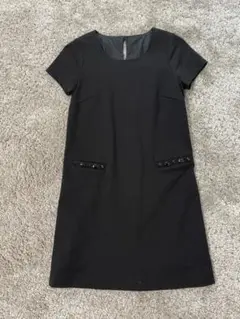 CRACKSTEP ビジュー付き黒のワンピース