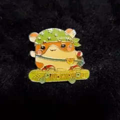 スケボーこはむ こぱむだ ハムスター ピンズ ピンバッジ