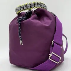 【極美品】zattu ローウェル ショルダーバッグ 2way ナイロン パープル