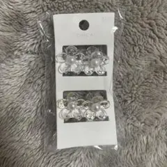 【新品未使用】スリーコインズ フラワー 花 ヘアクリップ 4個セット