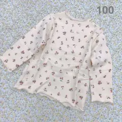 花柄ロンT 100