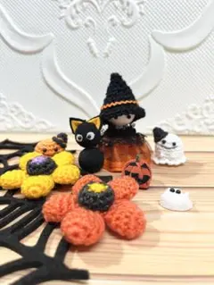 ハロウィンセット 魔女と黒猫