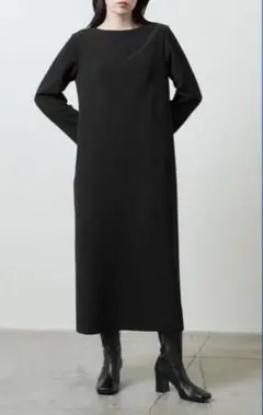新品未使用 MARW united arrows ワンピース ロング 黒 フレア