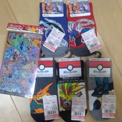 ポケモン靴下５足セット19〜24cmおまけ付