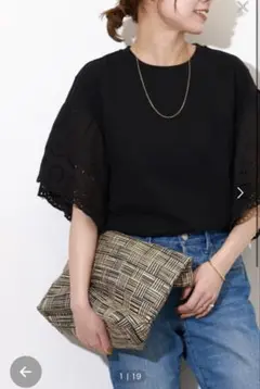 【美品】ジャーナルスタンダード ゆったり カットワークレース プルオーバー 白 セール】【TOLIGHT×JOURNALSTANDARD】カットワークスウェット