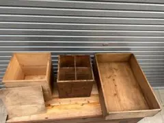 木箱3個セット　昭和レトロ　大正ロマン