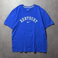 NIKE カレッジ　ケンタッキー大学　チェック柄　アメカジ　ストリート　青　XL