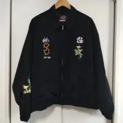 【早い者勝ち】TOWNCRAFT スカジャン 黒 刺繍 VIET-NAM 早い者勝ち】TOWNCRAFT スカジャン 黒 刺繍 VIET-NAM