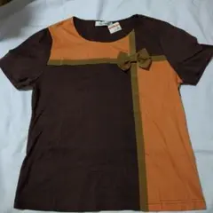 GALLERY VISCONTI リボン付きTシャツ サイズ3 未使用タグ付